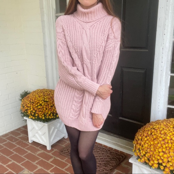 Shein pink sweater dress - Picture 2 of 5